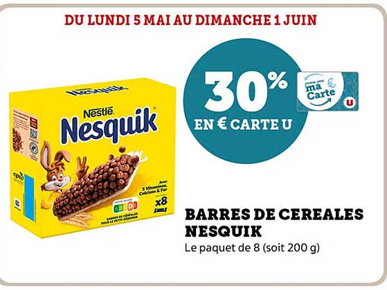 BARRES DE CEREALES NESQUIK