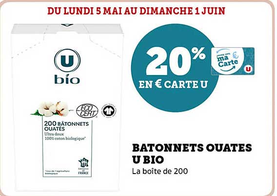 BATONNETS OUATES U BIO