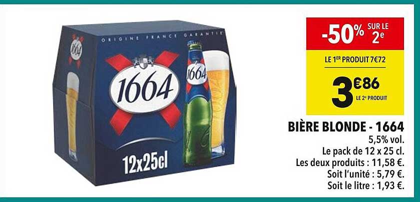 BIÈRE BLONDE - 1664