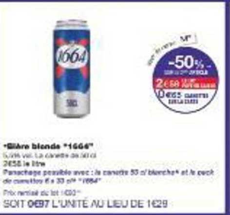 Bière blonde '1664'