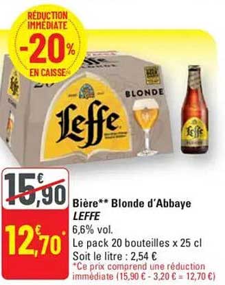 Bière** Blonde d'Abbaye LEFFE