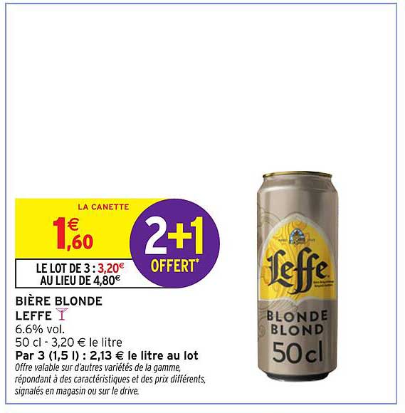 BIÈRE BLONDE LEFFE