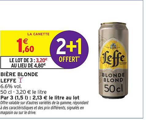 Bière Blonde Leffe