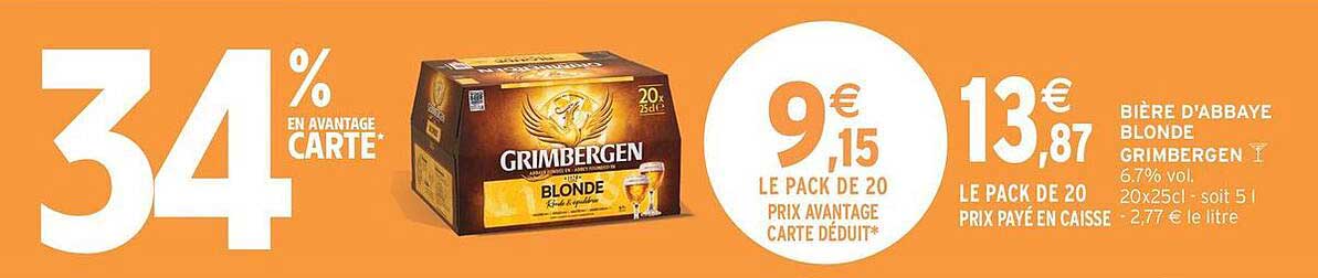 Bière d'Abbaye Blonde Grimbergen