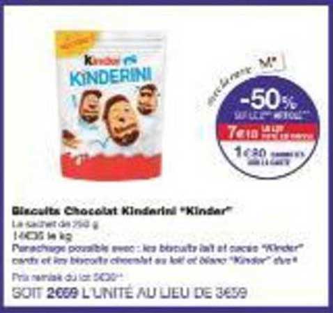 Biscuits Chocolat Kindereni 'Kinder'