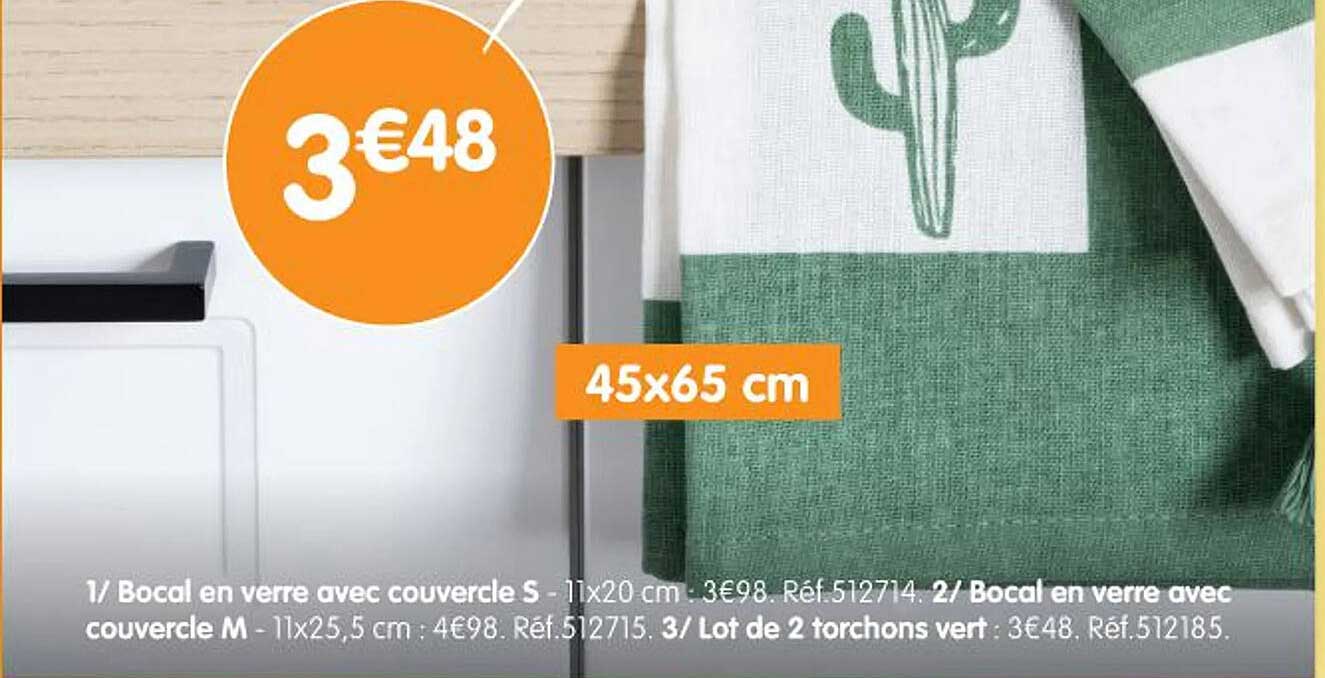 Bocal en verre avec couvercle S - 11x20 cm