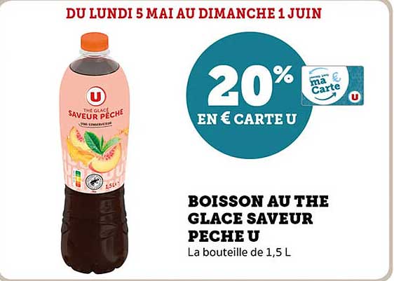 BOISSON AU THE GLACE SAVEUR PECHE U
