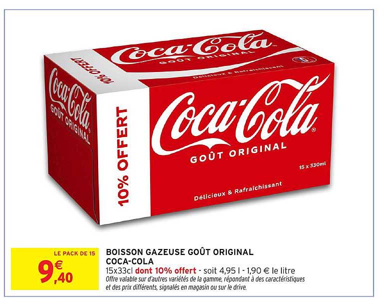 BOISSON GAZEUSE GOÛT ORIGINAL COCA-COLA