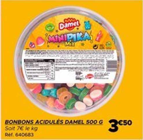 BONBONS ACIDULÉS DAMEL 500 G