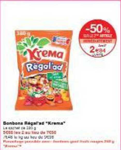 Bonbons Régal'ad "Krema"