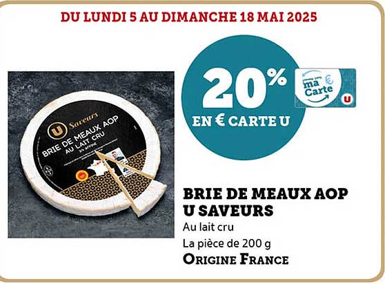 BRIE DE MEAUX AOP U SAVEURS
