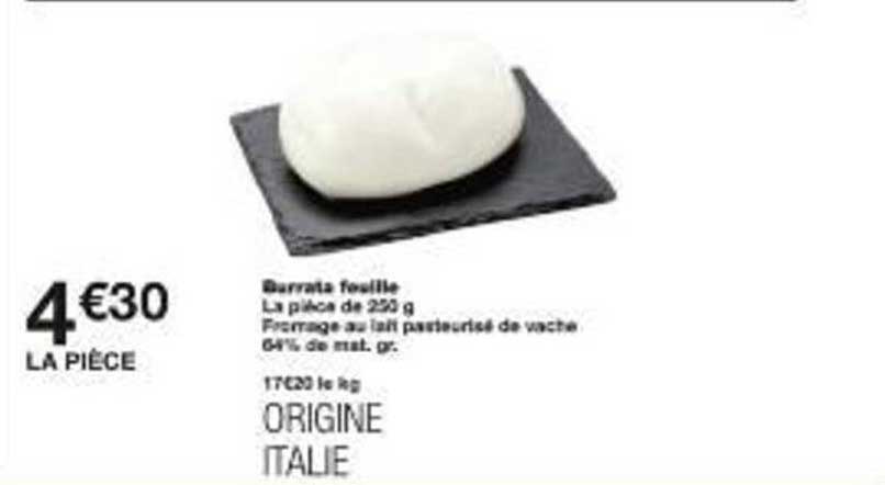 Burrata feuilletée