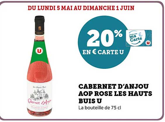 CABERNET D'ANJOU AOP ROSE LES HAUTS BUIS U