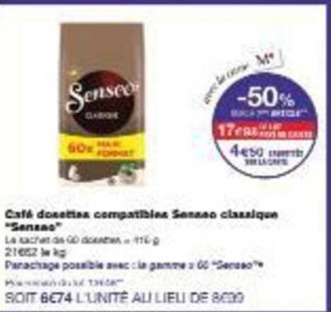 Café dosettes compatibles Senseo classique "Senseo"