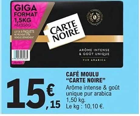 CAFÉ MOULU "CARTE NOIRE"