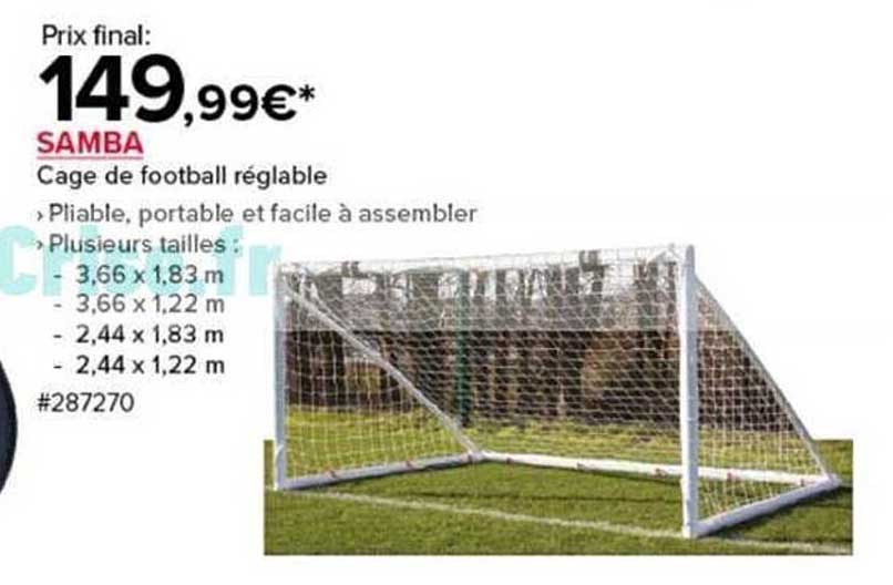 Cage de football réglable