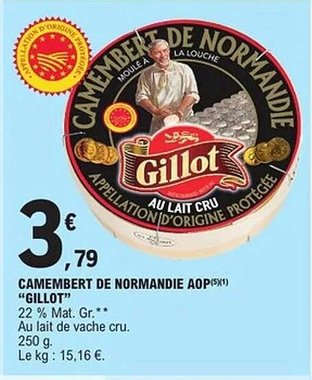 CAMEMBERT DE NORMANDIE AOP "GILLOT"