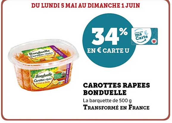 CAROTTES RAPEES BONDUELLE