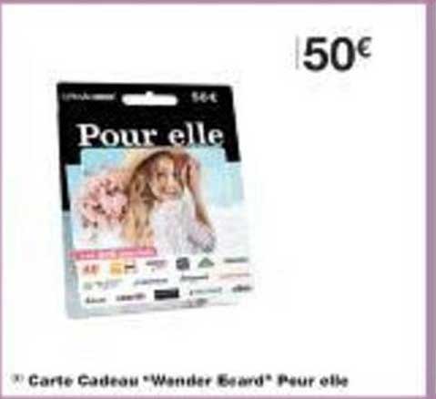 Carte Cadeau 'Wonder Board' Pour elle