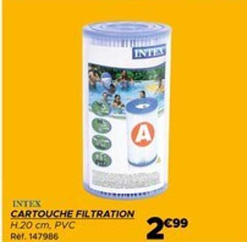 CARTOUCHE FILTRATION H.20 CM, PVC