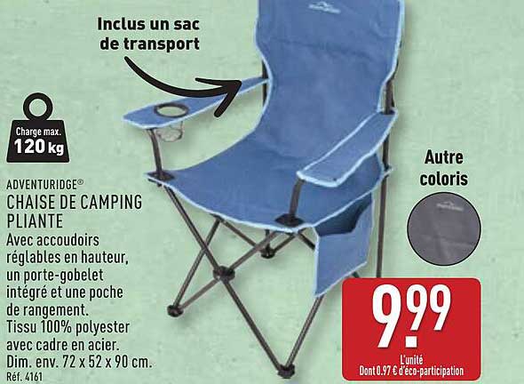CHAISE DE CAMPING PLANTE