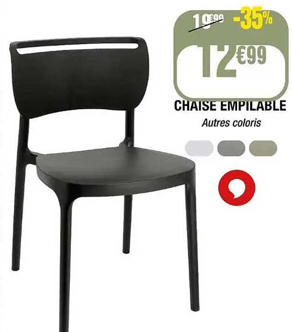 CHAISE EMPILABLE