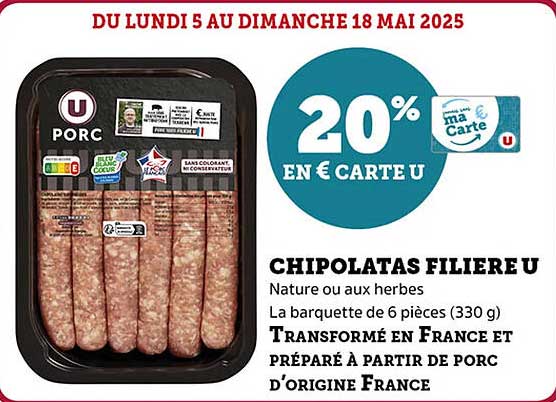 CHIPOLATAS FILIERE U