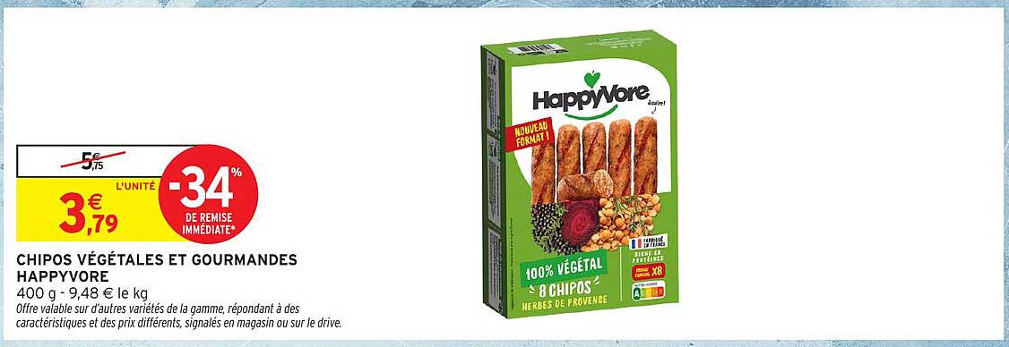 CHIPOS VÉGÉTALES ET GOURMANDES HAPPYVORE