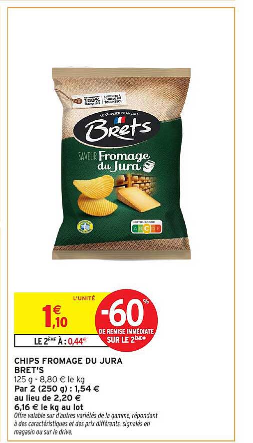 CHIPS FROMAGE DU JURA