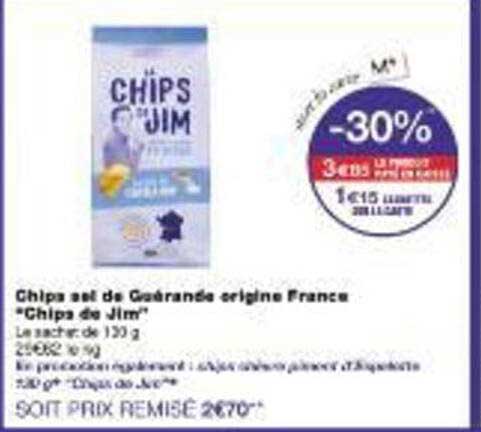 Chips sel de Guérande origine France "Chipa de Jim"