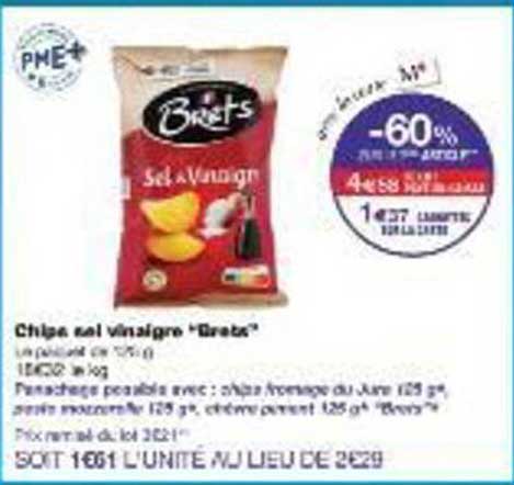 Chips sel vinaigre "Brets"