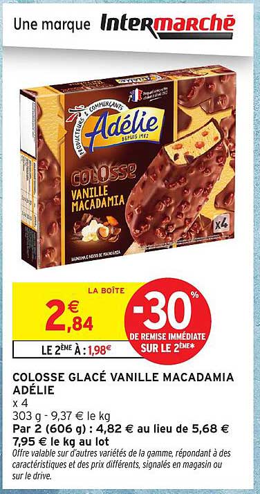 COLOsse GLACÉ VANILLE MACADAMIA ADÉLIE