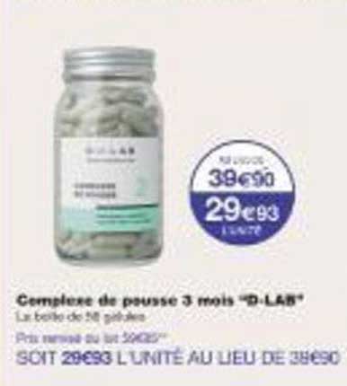 Complexe de pousse 3 mois "D-LAB"