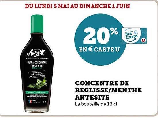 CONCENTRE DE REGLISSE/MENTHE ANTESTITE
