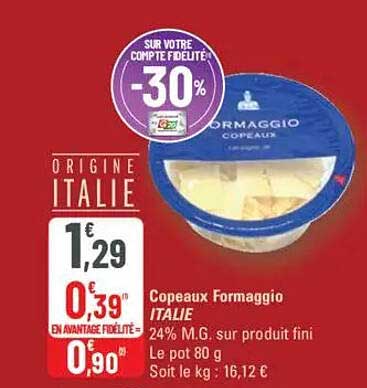 Copeaux Formaggio