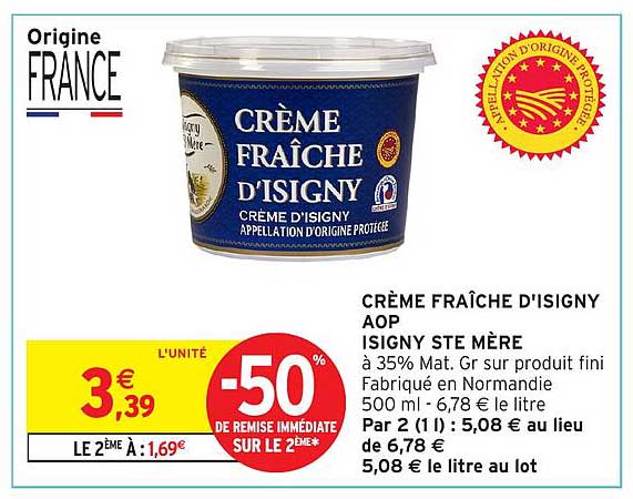 CRÈME FRAÎCHE D'ISIGNY AOP