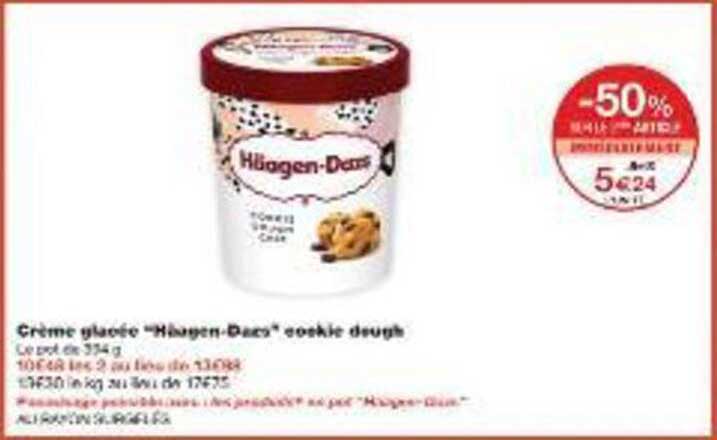 Crème glacée "Häagen-Dazs" cookie dough