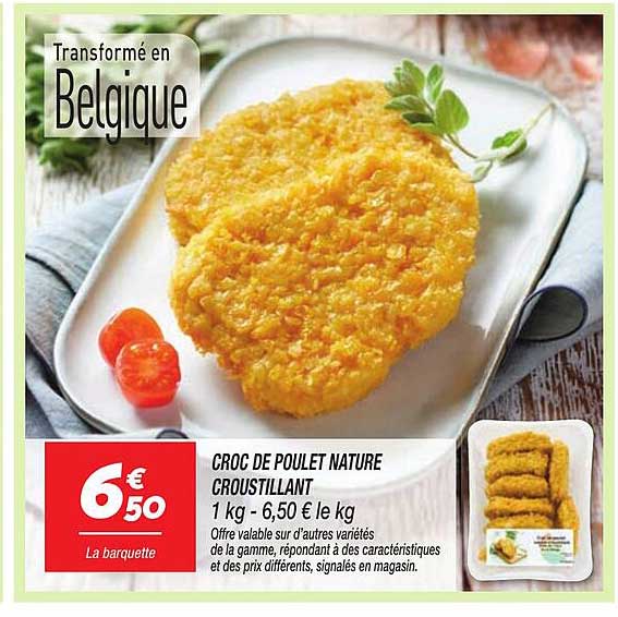 CROC DE POULET NATURE CROUSTILLANT