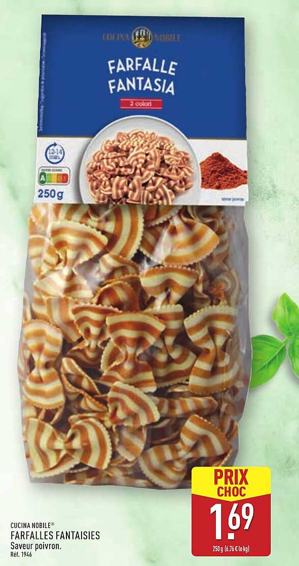 Cucina Nobile® Farfalles Fantaisies Saveur poivron