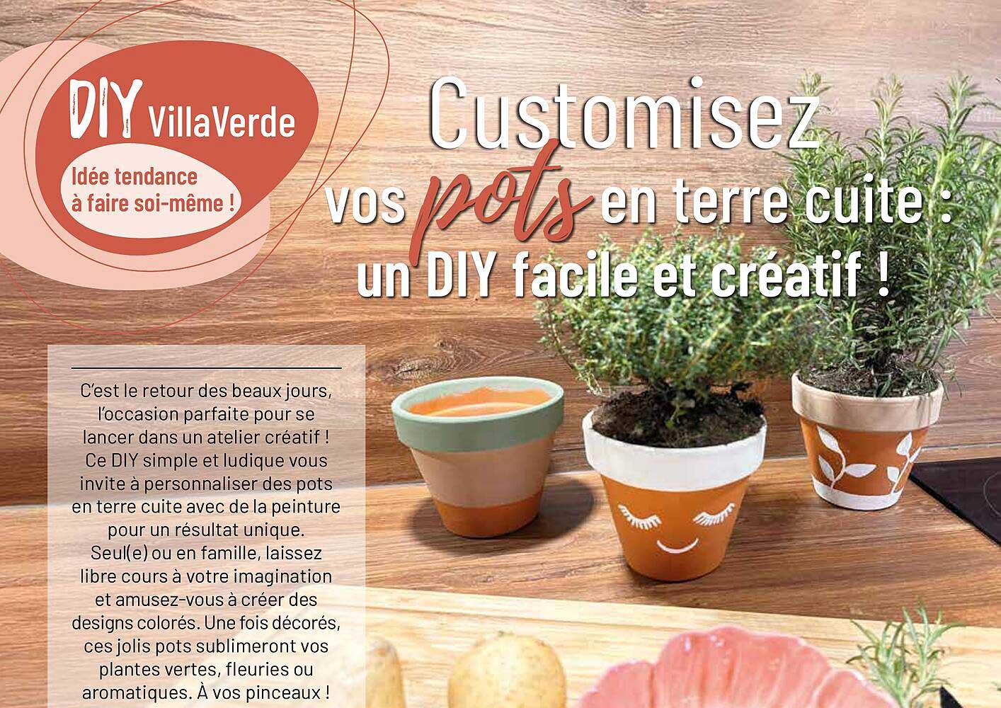 Customisez vos pots en terre cuite : un DIY facile et créatif !