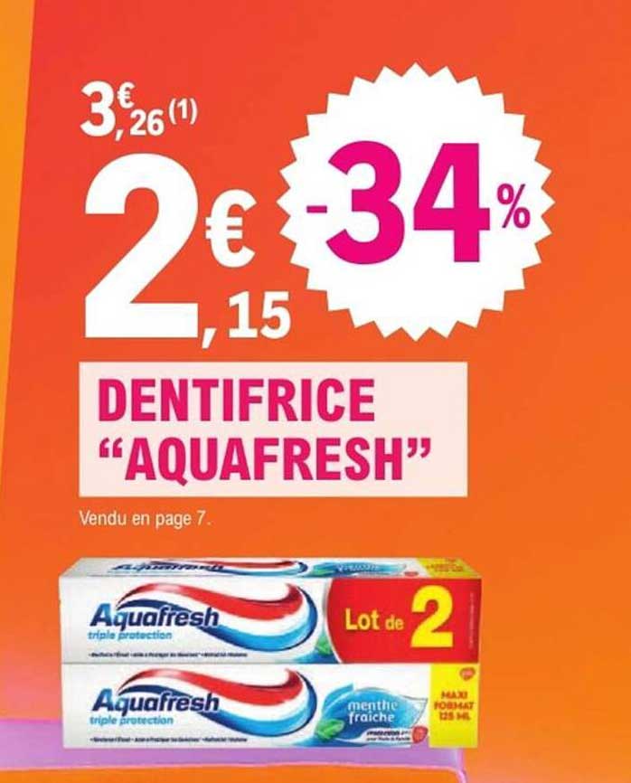 DENTIFRICE "AQUAFRESH"