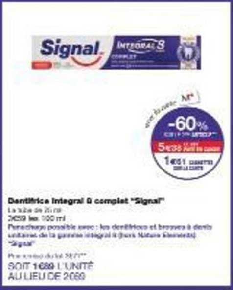 Dentifrice Integral 8 complet "Signal"