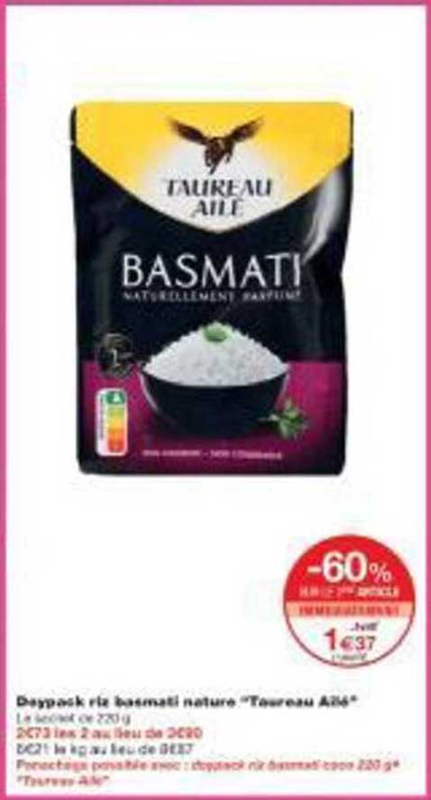 Déppack riz basmati nature "Taureau Ailé"