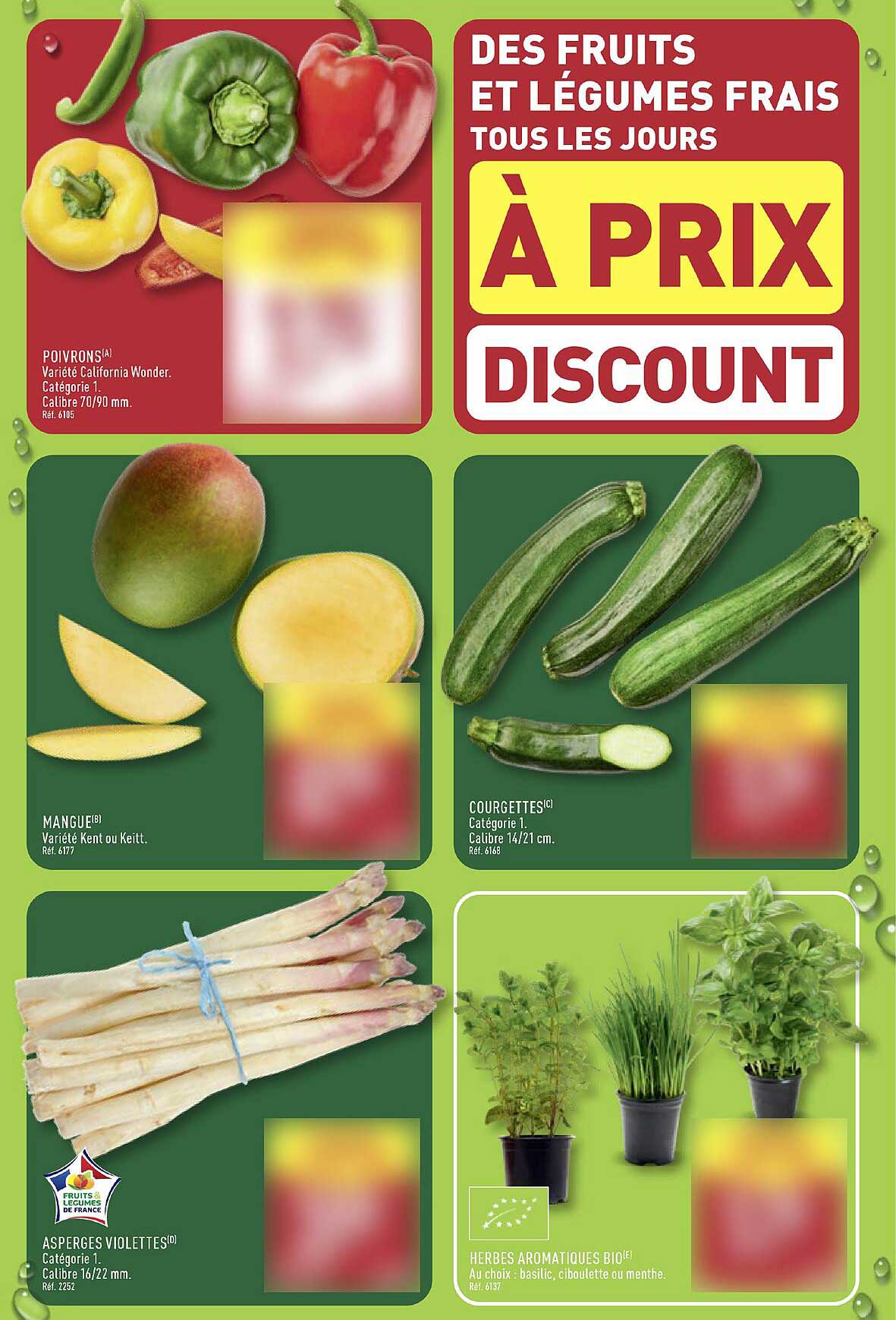 DES FRUITS ET LÉGUMES FRAIS TOUS LES JOURS À PRIX DISCOUNT