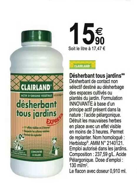 Désherbant tous jardins**