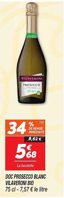 DOC PROSECCO BLANC VILAVERONI BIO
