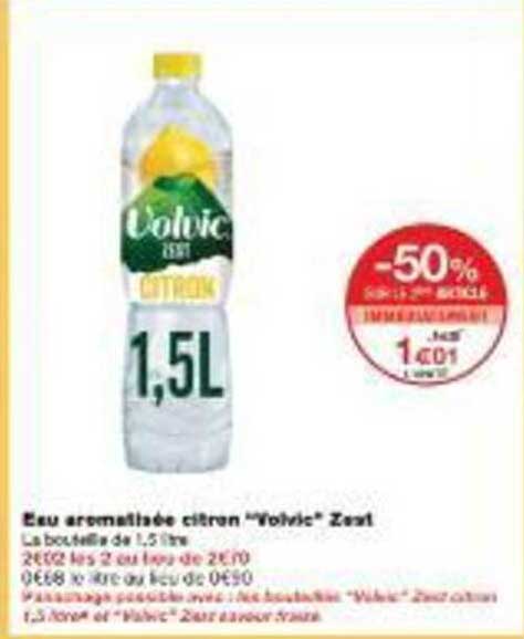 Eau aromatisée citron "Volvic" Zest