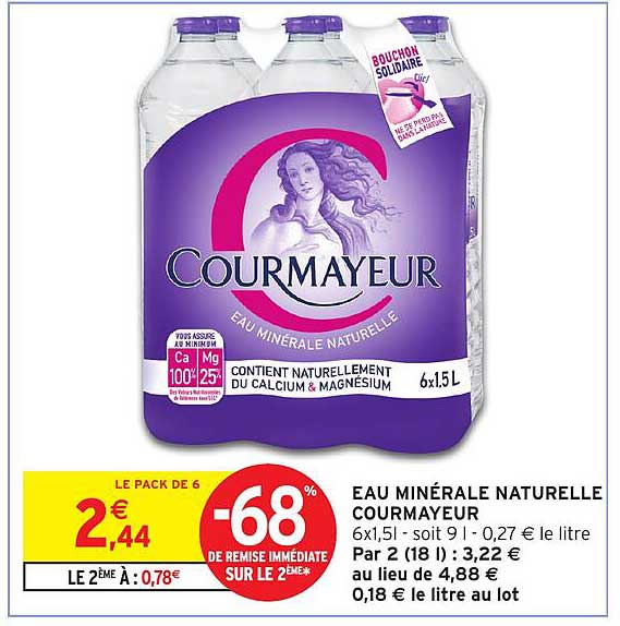 EAU MINÉRALE NATURELLE COURMAYEUR