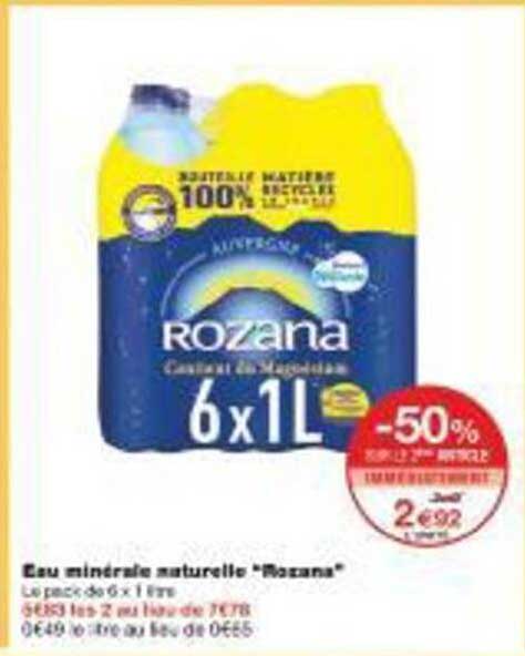 Eau minérale naturelle "Rozana"