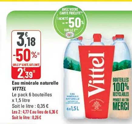 Eau minérale naturelle VITTEL